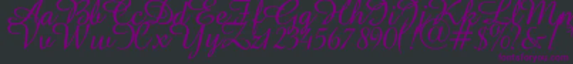 Abbeyline Font – Purple Fonts on Black Background