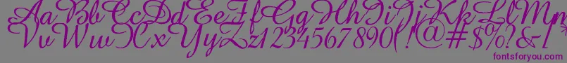 Abbeyline Font – Purple Fonts on Gray Background