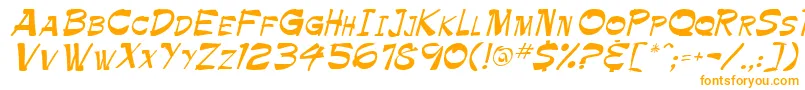 TrinnetteRegular Font – Orange Fonts on White Background