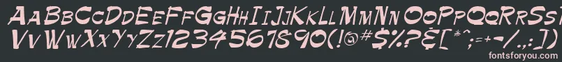 TrinnetteRegular Font – Pink Fonts on Black Background