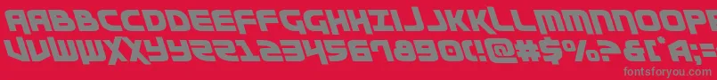 Moltorsleft Font – Gray Fonts on Red Background