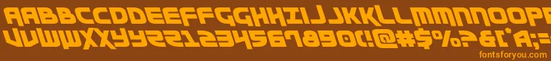 Moltorsleft Font – Orange Fonts on Brown Background
