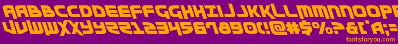 Moltorsleft Font – Orange Fonts on Purple Background