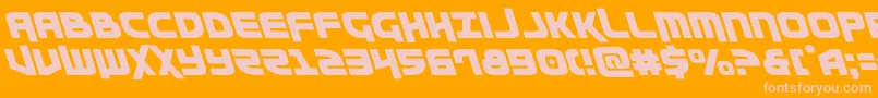Moltorsleft Font – Pink Fonts on Orange Background