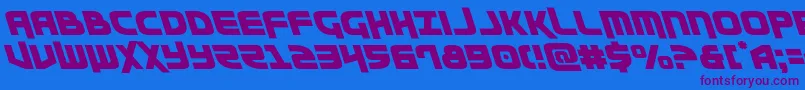 Moltorsleft Font – Purple Fonts on Blue Background
