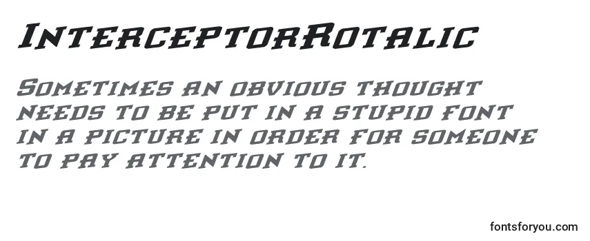 InterceptorRotalic Font