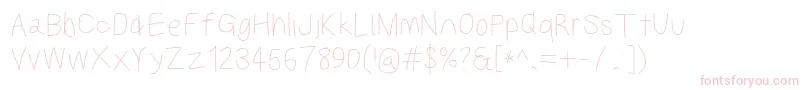 Kabinasebd Font – Pink Fonts on White Background