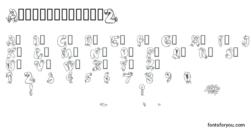 Schriftart Alphaballoons2 – Alphabet, Zahlen, spezielle Symbole