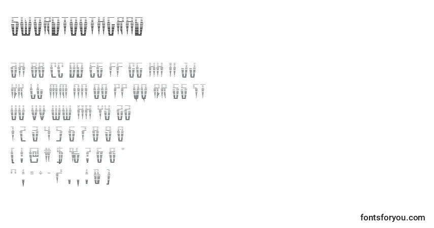 Swordtoothgrad Font – alphabet, numbers, special characters