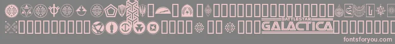 Saiba mais sobre a fonte Galacticabats Fonte Galacticabats – fontes rosa em um fundo cinza