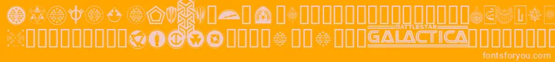 En savoir plus sur la police Galacticabats Police Galacticabats – polices roses sur fond orange
