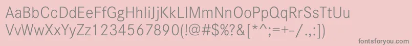 CorporateSW10Light Font – Gray Fonts on Pink Background