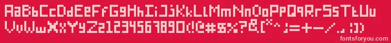 fuente Endlesstype – Fuentes Rosadas Sobre Fondo Rojo