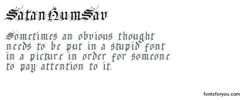 SatanHumSav Font