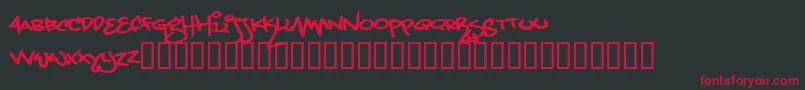 Grand Stylus Font – Red Fonts on Black Background