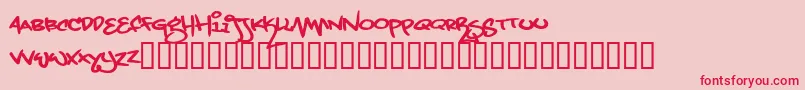 Grand Stylus Font – Red Fonts on Pink Background