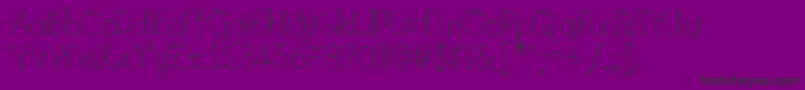 Completelyscripted Font – Black Fonts on Purple Background