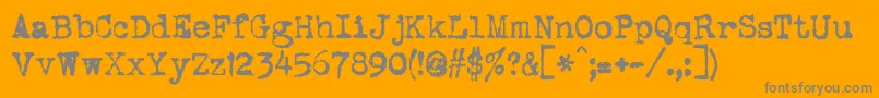 Weitere Informationen zur DsVtcoronaCyr-Schriftart DsVtcoronaCyr-Schriftart – Graue Schriften auf orangefarbenem Hintergrund