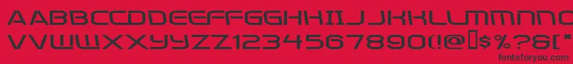 Kometenmelodie2 Font – Black Fonts on Red Background