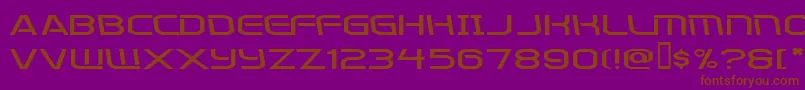 Kometenmelodie2 Font – Brown Fonts on Purple Background