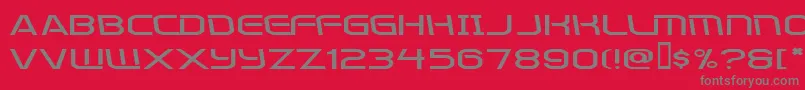 Kometenmelodie2 Font – Gray Fonts on Red Background