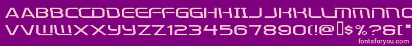 Kometenmelodie2 Font – Pink Fonts on Purple Background