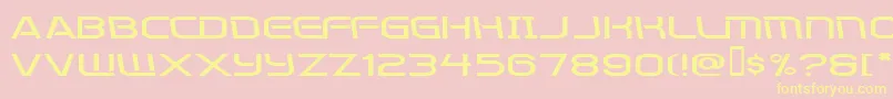 Kometenmelodie2 Font – Yellow Fonts on Pink Background