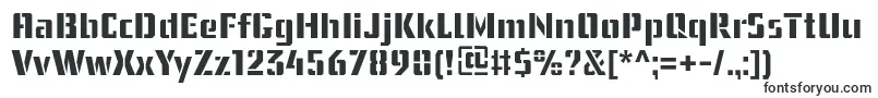 UssrStencil-fontti – Fontit Linuxille
