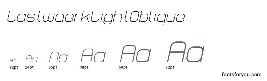 LastwaerkLightOblique Font Sizes