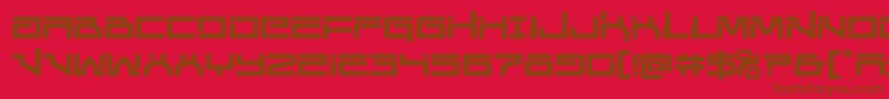 Unitedplanets-fontti – ruskeat fontit punaisella taustalla