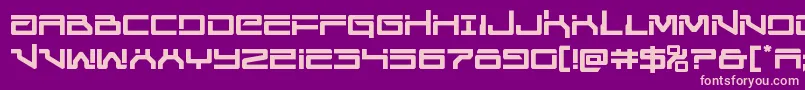 Unitedplanets Font – Pink Fonts on Purple Background