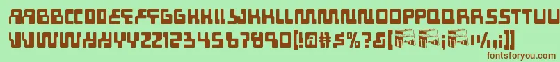 Tabletron Font – Brown Fonts on Green Background