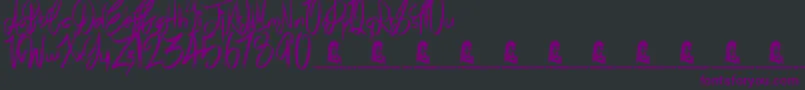 AirHeads Font – Purple Fonts on Black Background