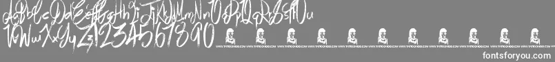 AirHeads Font – White Fonts on Gray Background
