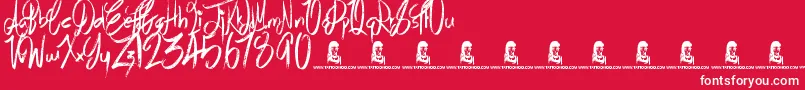 AirHeads Font – White Fonts on Red Background