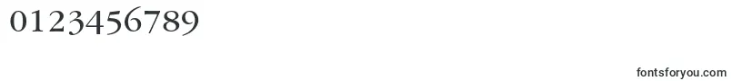 Garamondbookgtt-Schriftart – Schriften für Zahlen und Nummern