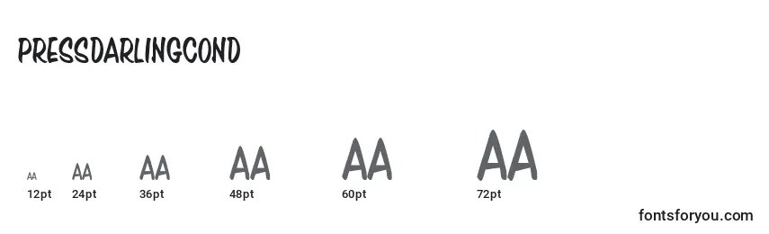 Pressdarlingcond Font Sizes