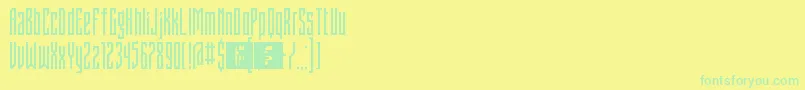En savoir plus sur la police FontstructivismRegular Police FontstructivismRegular – polices vertes sur fond jaune