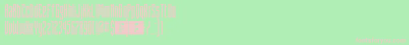 フォントFontstructivismRegular – 緑の背景にピンクのフォント