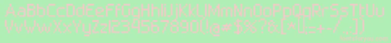 Superbly Font – Pink Fonts on Green Background