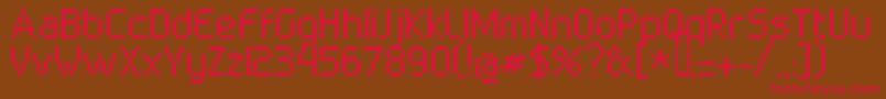 Superbly Font – Red Fonts on Brown Background