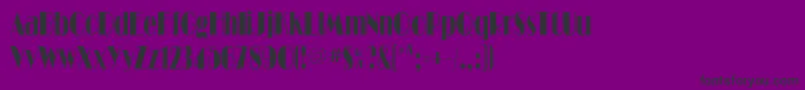 Ritzflfcond Font – Black Fonts on Purple Background