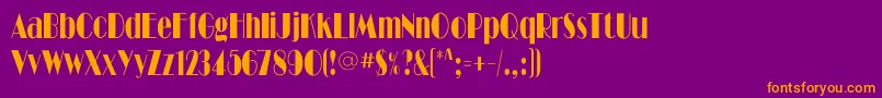Lisätietoja Ritzflfcond-fontista Ritzflfcond-fontti – oranssit fontit violetilla taustalla