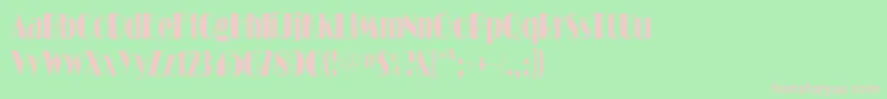 Ritzflfcond Font – Pink Fonts on Green Background