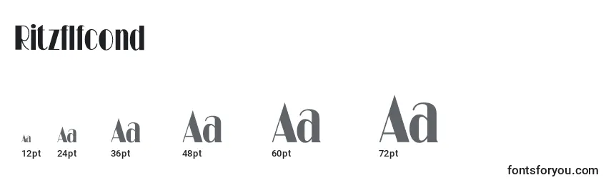 Ritzflfcond Font Sizes