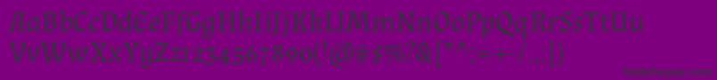 AlmendraRegular Font – Black Fonts on Purple Background