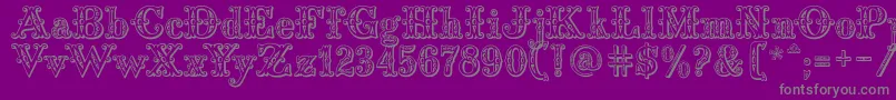 More about Saddlery Font Saddlery Font – Gray Fonts on Purple Background