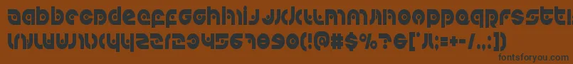 Kovacsspotcond Font – Black Fonts on Brown Background