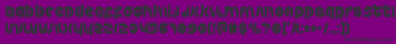 Kovacsspotcond Font – Black Fonts on Purple Background