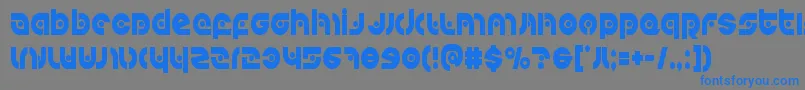 Kovacsspotcond Font – Blue Fonts on Gray Background